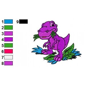 Land Before Time Chomper 02 Embroidery Design